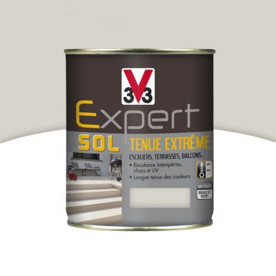 Peinture extérieure et intérieure pour sol tenue extrême V33 craie 500 ml