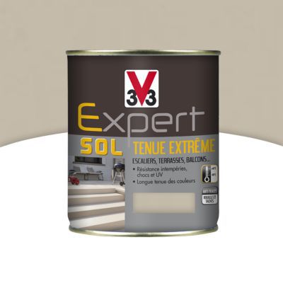 Peinture extérieure et intérieure pour sol tenue extrême V33 pierre 500 ml