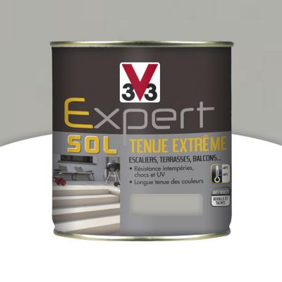 Peinture extérieure et intérieure pour sol tenue extrême V33 pierre d'alun 2,5L