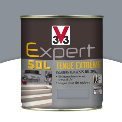 Peinture extérieure et intérieure pour sol tenue extrême V33 ciment 5L