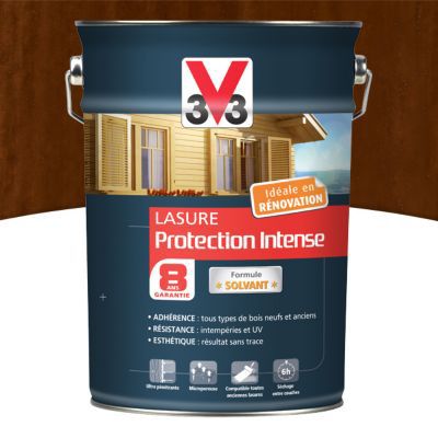 Lasure extérieure protection intense V33 chêne moyen 5L - 8 ans