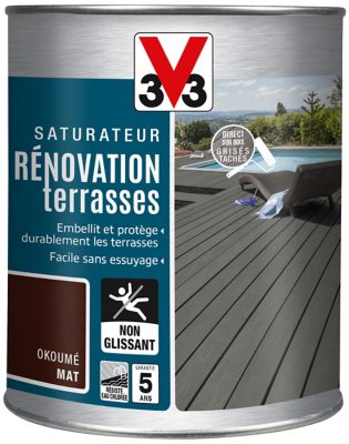 Saturateur extérieur terrasses et bardages Okoumé V33 1L