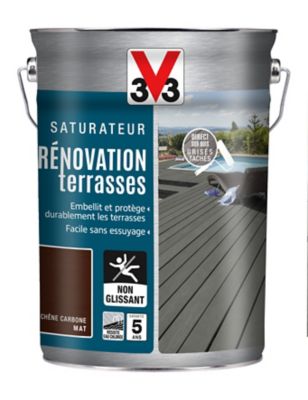 Saturateur extérieur terrasses et bardages Chêne carbone V33 5L