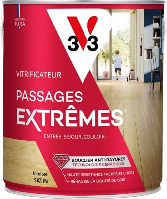 Vitrificateur parquet et plancher V33 Passages extrêmes incolore satin 2,5L