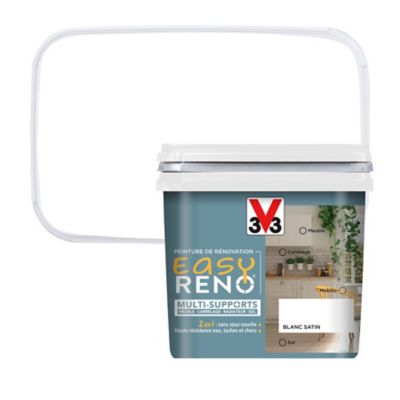 Peinture de rénovation multi-supports V33 Easy Reno blanc satin 0,75L
