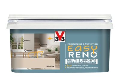 Peinture de rénovation multi-supports V33 Easy Reno lin satin 2L
