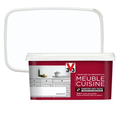 Peinture de rénovation meuble cuisine V33 blanc satin 2L