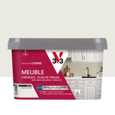 Peinture de rénovation meuble cuisine V33 voile de coton satin