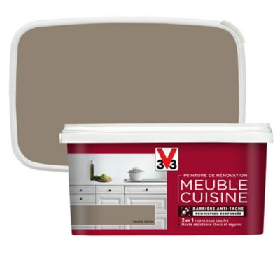 Peinture de rénovation meuble cuisine V33 taupe satin 2L
