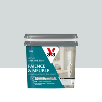 Peinture de rénovation faïence et meuble de salle de bain V33 tendre satin 750ml