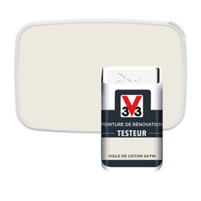 Testeur peinture de rénovation V33 voile de coton satin 50ml