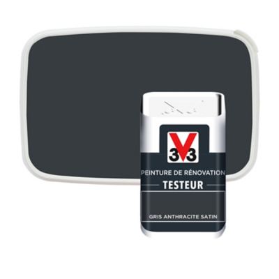 Testeur peinture de rénovation V33 anthracite satin 50ml
