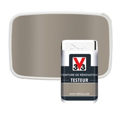 Testeur peinture de rénovation V33 inox métallisé 50ml