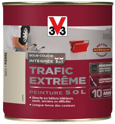 Peinture sol intérieur Trafic Extrême V33 pierre satiné 0,5L