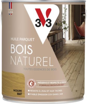 Huile parquet bois naturel V33 incolore mat 2L