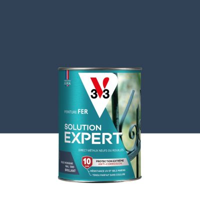 Peinture extérieure fer Solution expert bleu hoggar brillant V33 250ml
