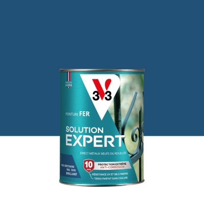 Peinture extérieure fer Solution expert bleu bretagne brillant V33 250ml