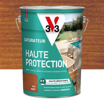 Saturateur extérieur Haute Protection V33 teck mat 5L