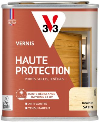 Vernis bois extérieur haute protection V33 incolore satin 250ml