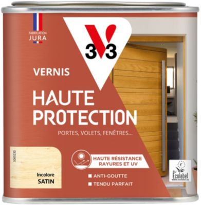 Vernis bois extérieur haute protection V33 incolore satin 500ml
