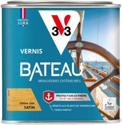Vernis bois extérieur bateau V33 chêne clair satin 500ml