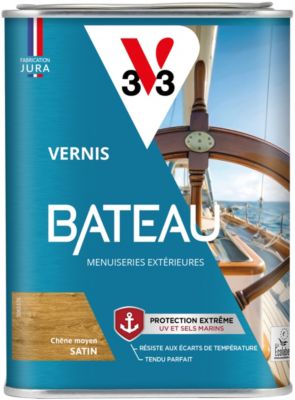 Vernis bois extérieur bateau V33 chêne moyen satin 1l