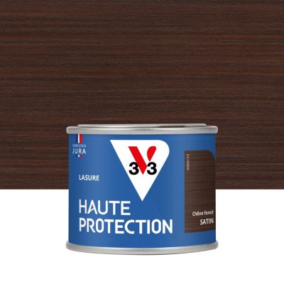 Lasure extérieure Haute Protection V33 chêne foncé satin 125ml