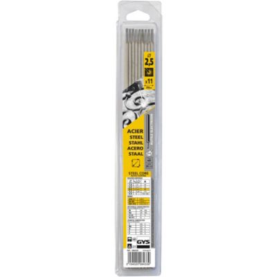 11 électrodes rutiles E6013 diamètre 2,5 mm - pack 11 - GYS 084339