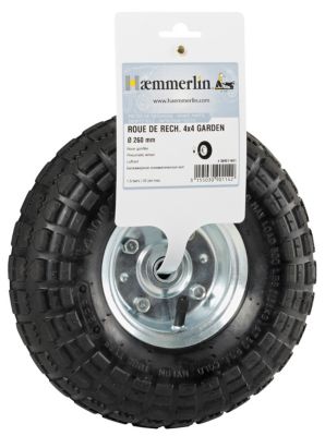 Haemmerlin Roue gonflée PF 27 D. 270 mm jante métal flasque