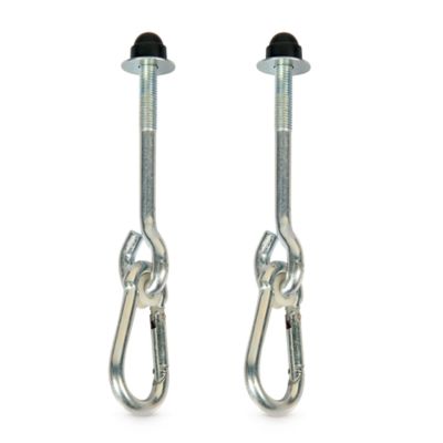 Jeu 2 crochets mousquetons pour portique