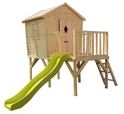 Maisonnette bois Soulet Pauline et toboggan