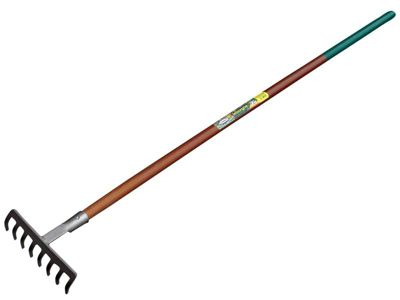 Leborgne Râteau 8 dents courbes Compact manche bois 130 cm certifié PEFC 100%