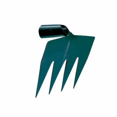 Ratissoir forgé griffe à remblai LEBORGNE ref 439002 manche bois percé PEFC 4 dents 31 cm