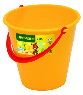 Seau en plastique pour enfant Leborgne jaune