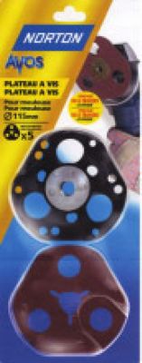 Disque abrasif NORTON AVOS Ø 115 mm Grain 120 Lot de 3 disques