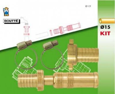 Boutté Kit d'arrosage 3 pièces pour tuyau D.15