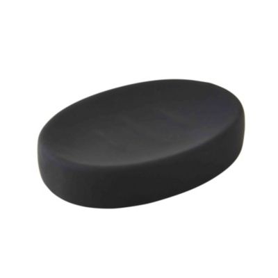 Porte savon noir en céramique soft touch City