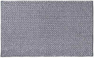 Tapis de salle de bains à bouclettes 60x90 cm gris