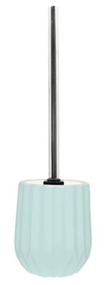 Brosse WC bleu pastel en céramique soft touch Facette