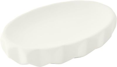 Porte savon blanc en céramique soft touch Facette