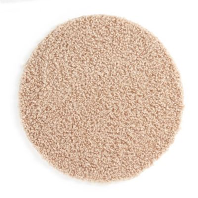 Tapis toucher bouclette beige Ø90 x ep.3cm