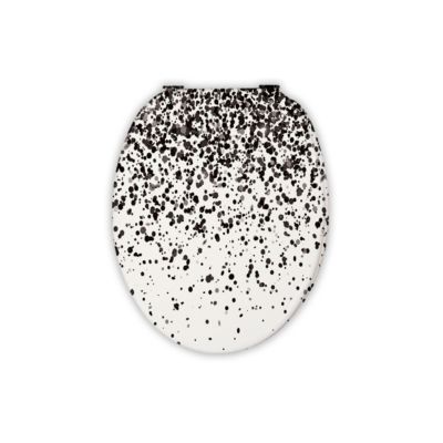 Abattant WC avec frein de chute, coloris noir, Dotty