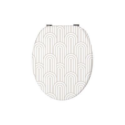 Abattant WC avec frein de chute, coloris beige, Retro