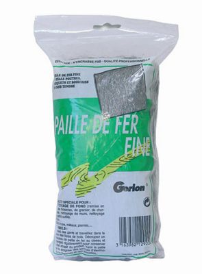 Paille de fer fine bois, métal et plâtre Gerlon 100g