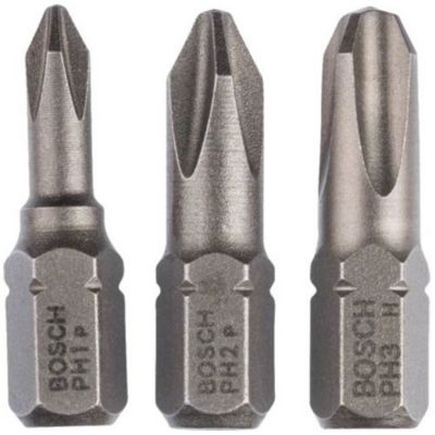 Embouts de Vissage Bosch 2607001752 – Set de 3 PH1/PH2/PH3, 25 mm - vue 3