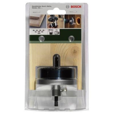 Bosch Set de scies-cloches 7 pcs Accessories 2609255635 - diamètres 26 à 64 mm, longueur de travail 18 mm - vue 3