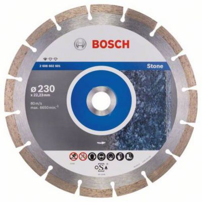 Disque à tronçonner diamanté 230x22,23x10mm - BOSCH - 2608602601