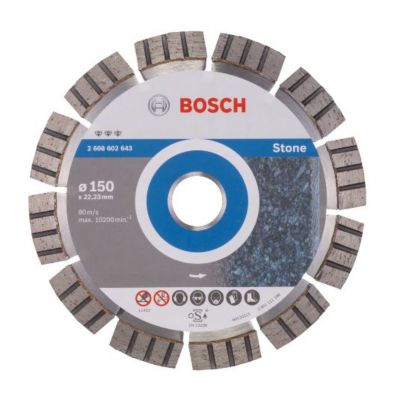 Disque à tronçonner diamanté Best for Stone - BOSCH - 2608602643