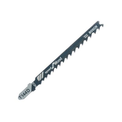 Lame de scie sauteuse T droite grossière dents rectifiées aiguisées Bosch Bois, lot de 2