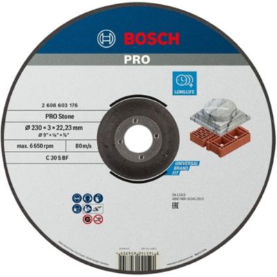 Bosch 1 Disque a Tronçonner Pour La Pierre Standard For Moyeu Deporte 230X3mm Beige - vue 3